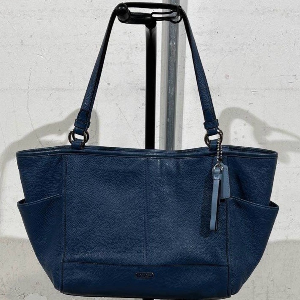 Blue Coach leather purse